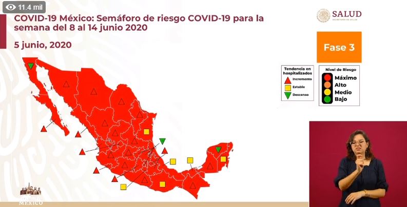 Yucatán y Salud federal con semáforos diferentes: uno pone naranja y otro rojo