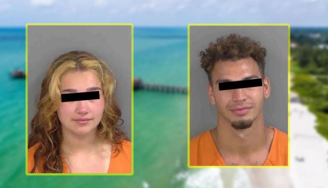 Cachan  a jóvenes teniendo intimidad en muelle de Florida