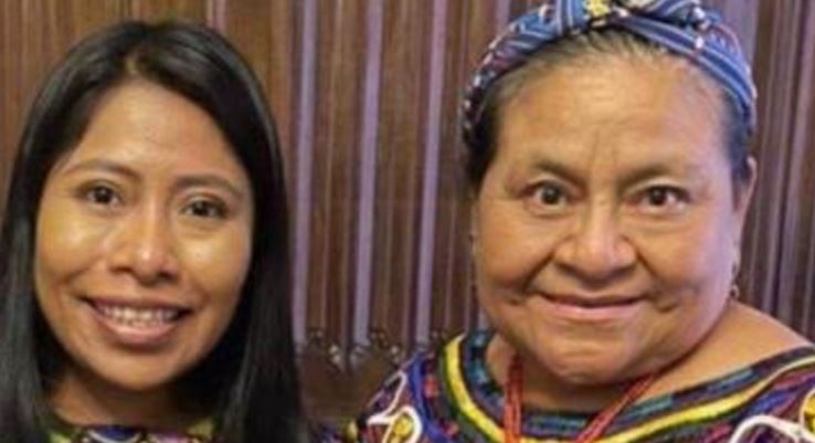 Yalitza Aparicio se reúne con la activista Rigoberta Menchú