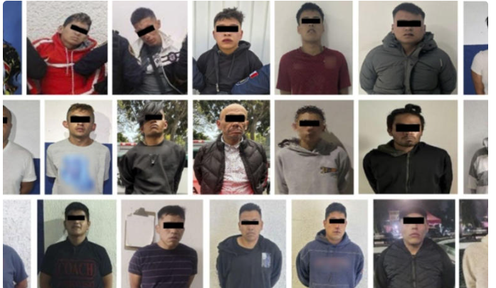 Caen 25 personas por robo, posesión de droga y secuestro en CDMX