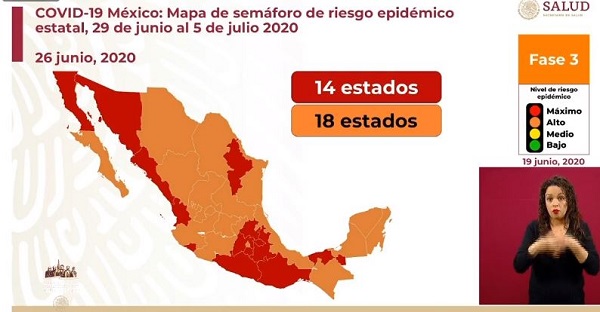 México: 3 estados que estaban en naranja regresaron a rojo por desborde de contagios