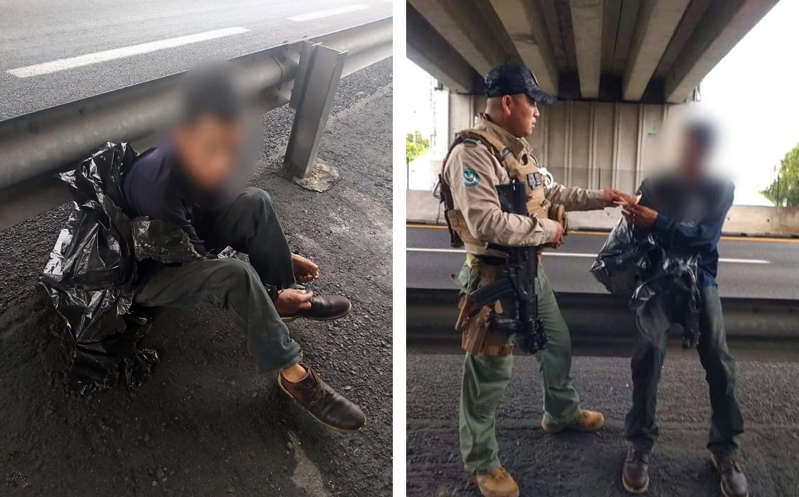 Confunden a hombre con "embolsado" en Veracruz; sólo dormía a orilla de carretera