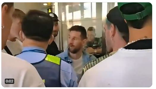 Messi es detenido por agentes de migración en China previo a amistoso con Argentina