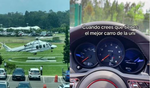 Estudiante llega en helicóptero a la universidad en México y se viraliza