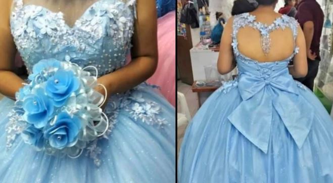 Quinceañera pierde su vestido en combi; se hizo viral y la regalaron uno