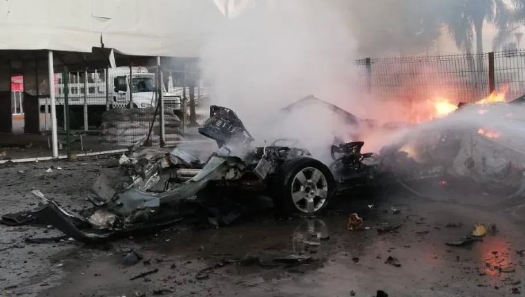 Como en Siria o Irak, explota "coche bomba" en Celaya, Guanajuato