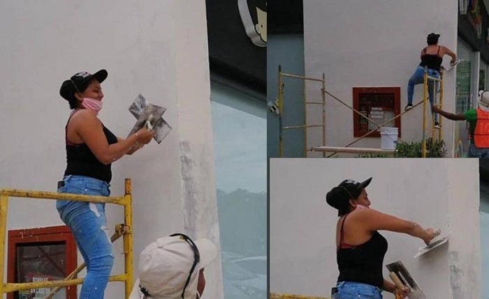 Mérida: Reconocen a mujer albañil que con empeño labora en Ciudad Caucel