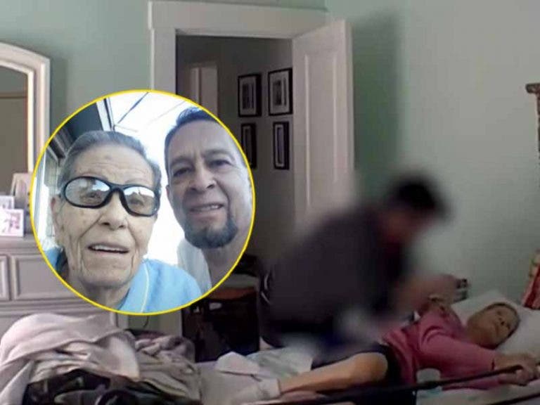 VIDEO: En vez de cuidarla, porque es su trabajo, mujer golpea a abuelita de 92 años