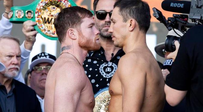 ‘Canelo’ y Golovkin dan el peso reglamentario