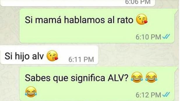 ¿Por qué te envían “ALV” por WhatsApp y qué significado tiene?