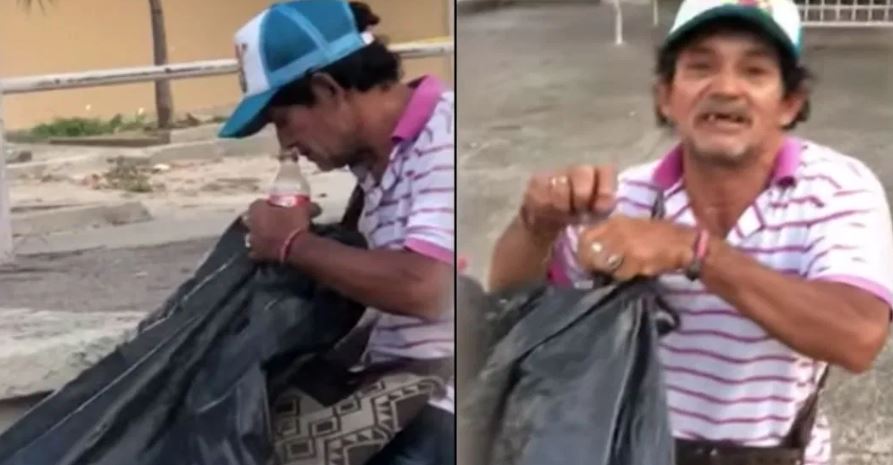 Video: Sorprenden a vendedor ambulante rellenando refrescos en plena calle