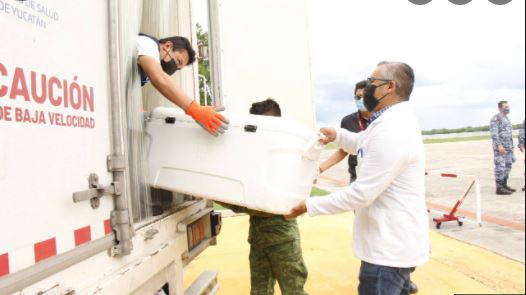 Llegan a Yucatán 149,340 nuevas vacunas contra el Coronavirus