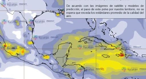 Procivy: Hay polvo del Sahara en Yucatán, pero sin riesgo para la gente