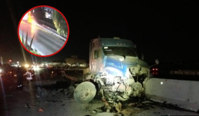 Trailero se duerme y causa choque en la México-Querétaro