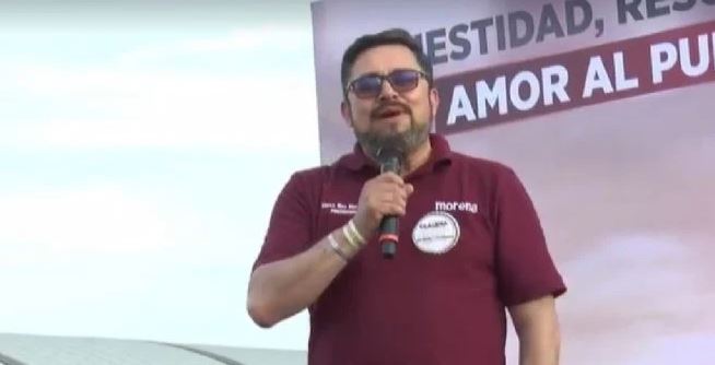 Abuchean a líder de Morena en evento de Sheinbaum en Hidalgo