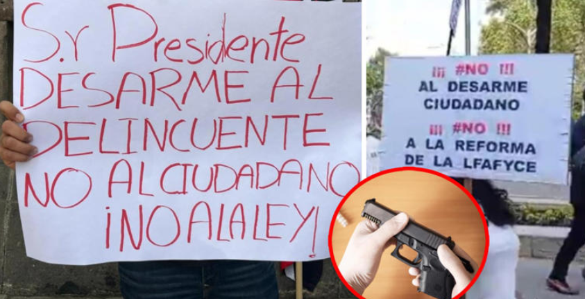 (VÍDEO) “Las armas son un derecho”: ciudadanos rechazan reforma de AMLO