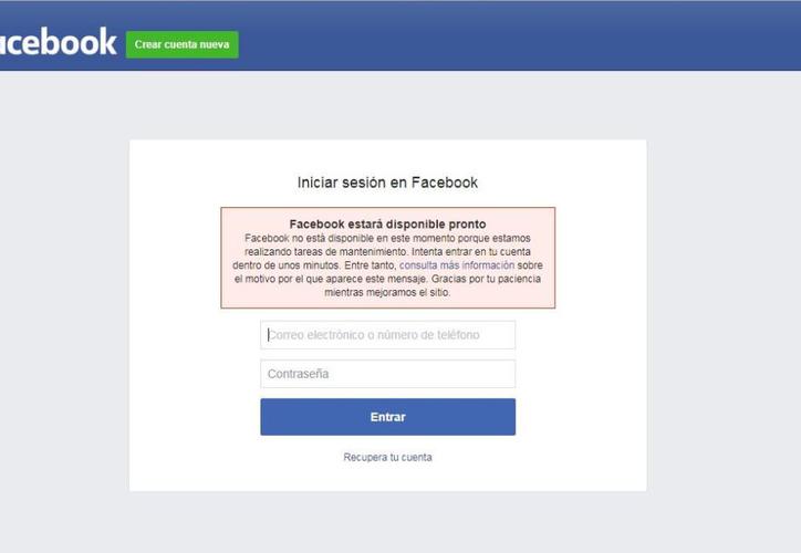 ¿Trataste de subir una foto o iniciar sesión y no puedes? Facebook e Instagram se caen