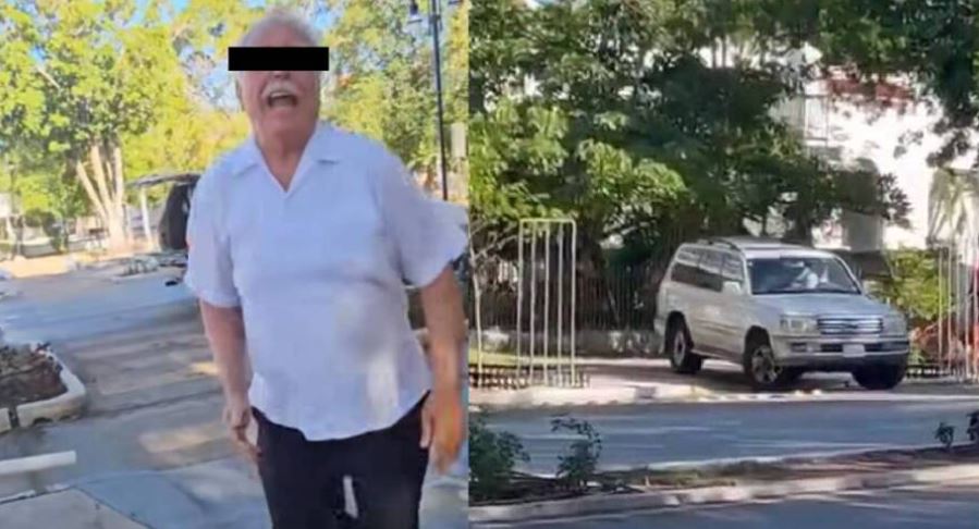 (VÍDEO) Mérida: “Lord Pasto”: Sujeto roba césped y se pone violento