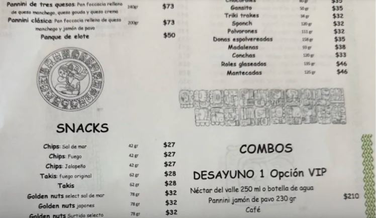 Critican menú del Tren Maya: sobreprecios y errores de diseño y ortografía