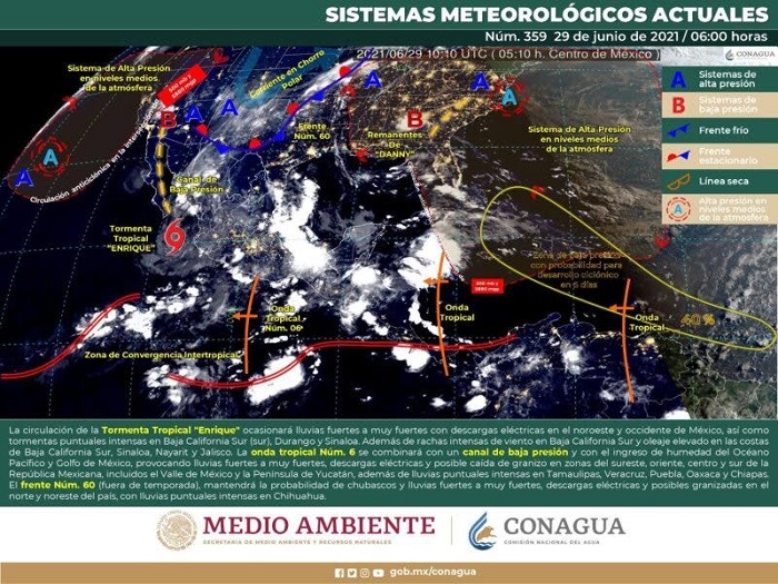 Pronostican lluvias en Yucatán: Este miércoles ingresaría una nueva onda tropical