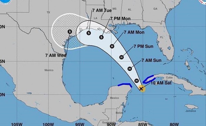 “Marco” se está desviando y ya no tocaría tierra en la Península de Yucatán