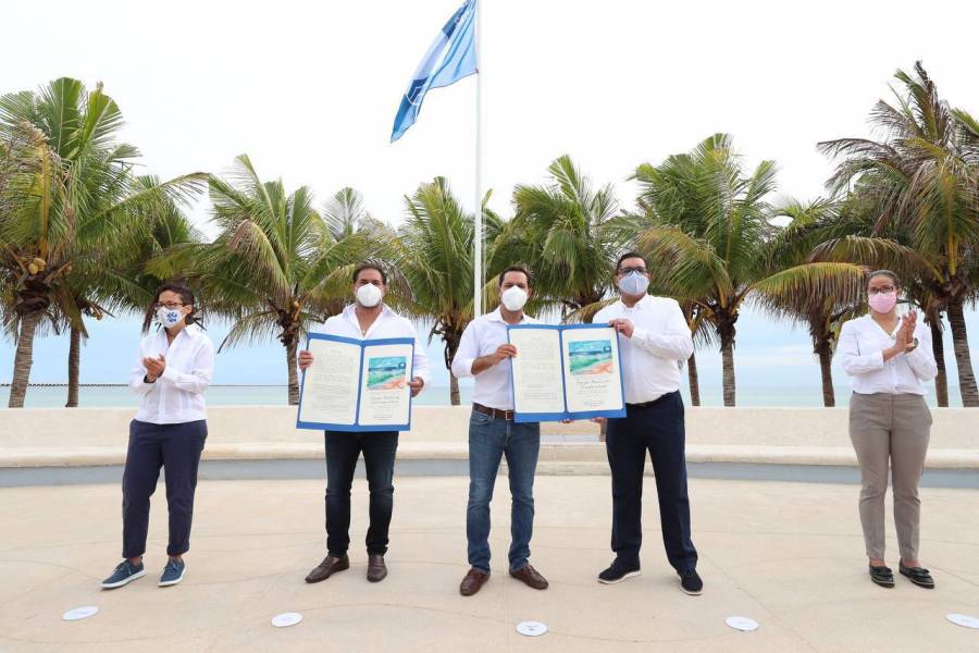 Por 2do. año consecutivo, la playa de Progreso recibe la certificación “Blue Flag”