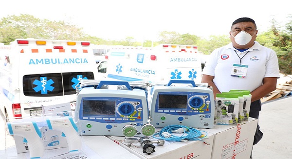 Yucatán: Equipan más ambulancias con equipos e instrumentos de alta tecnología