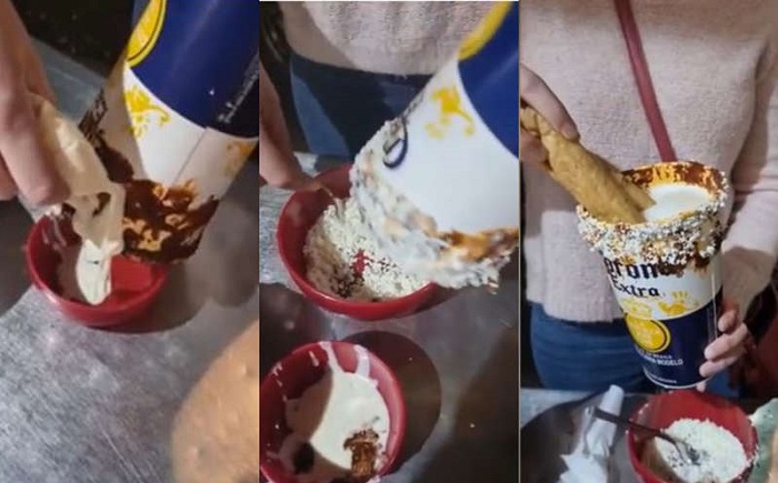 (VIDEO) De México para el mundo, llegan las micheladas de mole con flautas de pollo incluidas