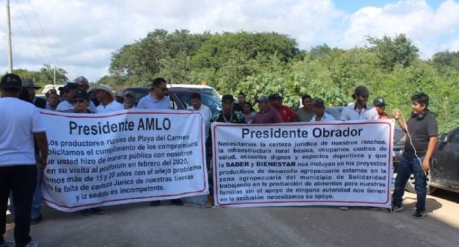 Bloquean acceso a las obras del Tren Maya en Playa del Carmen