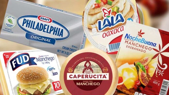 Prohíben en México la venta de 18 marcas de queso y de 2 2yougurts"