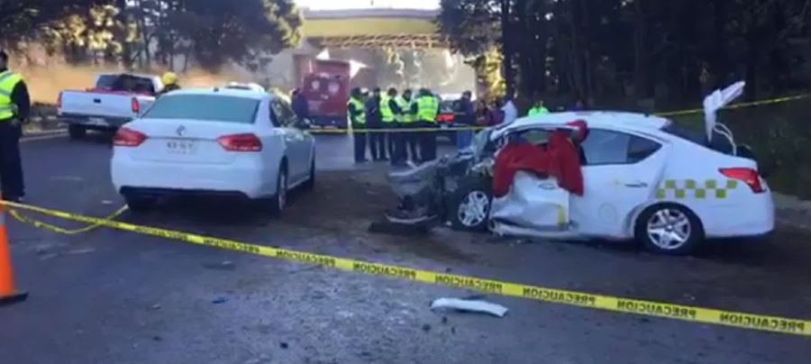 Choque deja dos muertos en la autopista México-Toluca