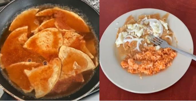 Tiktoker española hace sus chilaquiles y se burlan de ella en México