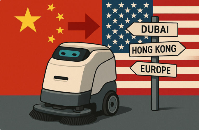 Robots chinos se quedan sin cruzar a Estados Unidos por culpa de Trump