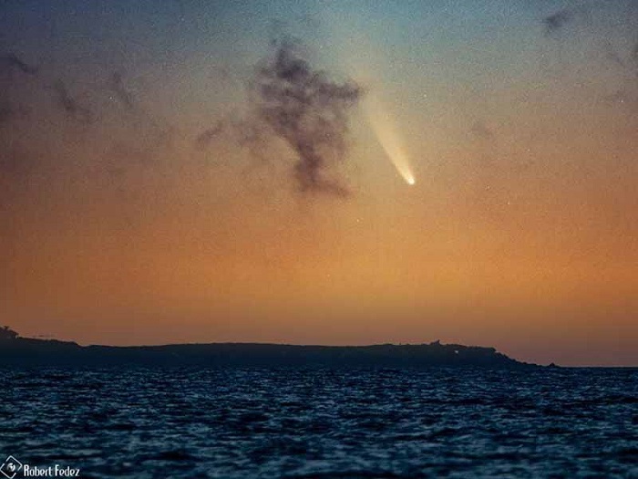 Impresionantes imágenes del cometa Neowise en Cancún