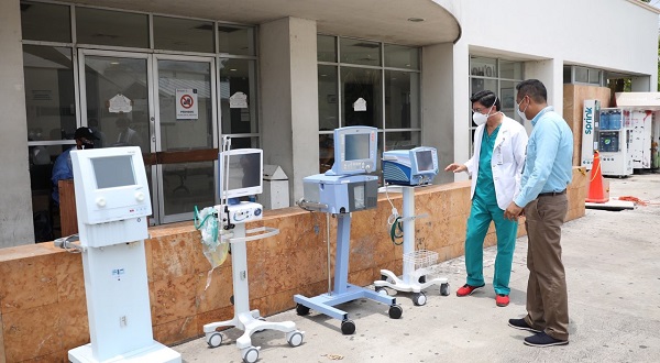 Yucatán: Más equipo médico a hospitales públicos para pacientes con Covid-19