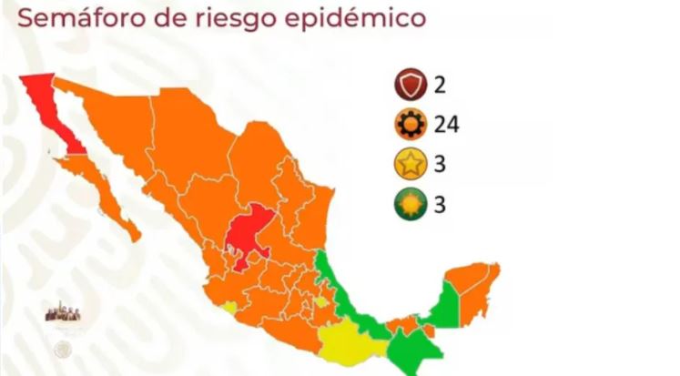 CDMX y 9 estados están cerca del Rojo