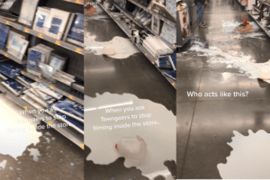 TikTok: Adolescentes destruyen pasillo de Walmart por no dejarlos filmar