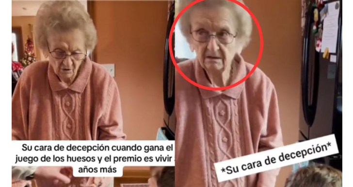 “El premio será que vivirá 5 años más”: Reaccion de una abuela tras ganar un juego a su nieto