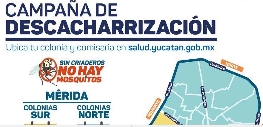 SSY reallizará la segunda campaña de descacharrización en Mérida y comisarías