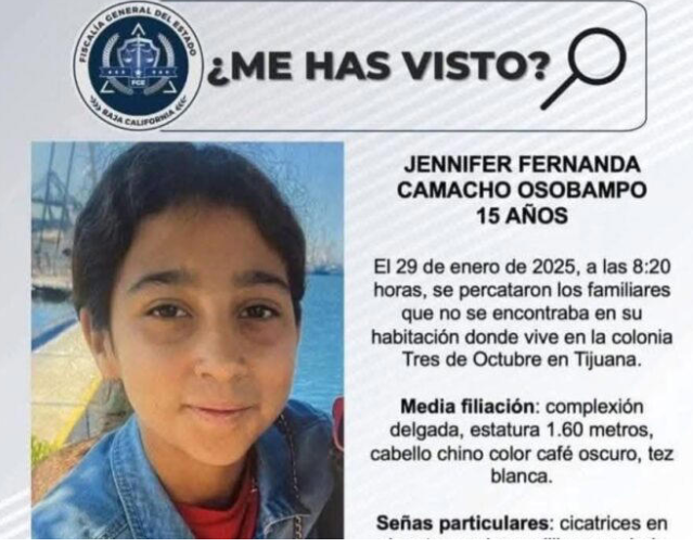 Sospechoso de la desaparición de Jennifer en Tijuana era amigo de su padre: FGE