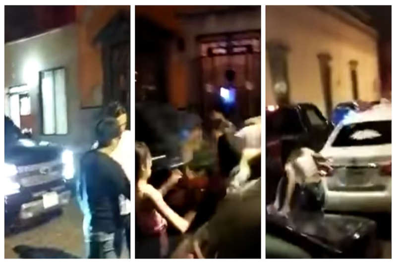 VÍDEO: Conductor atropella a 4 personas afuera de un bar en SLP