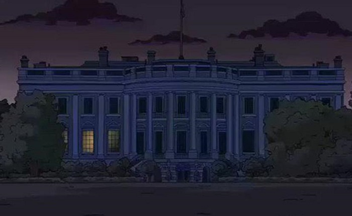 Los Simpson predijeron la Casa Blanca con luces apagadas