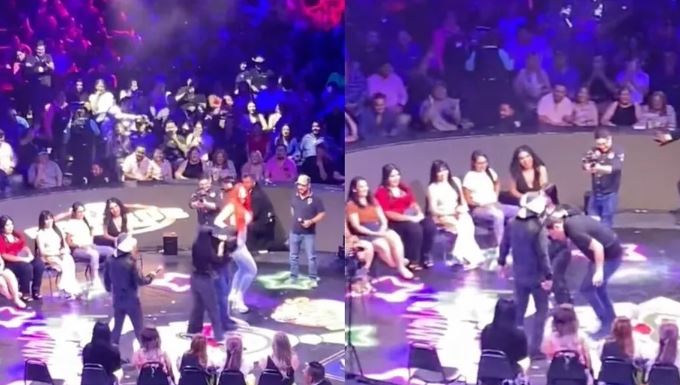 Mujer agrede a su pareja en show de Brincos Dieras en Monterrey