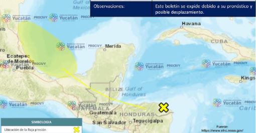 Lluvias, de fuertes a intensas, este fin de semana en Yucatán