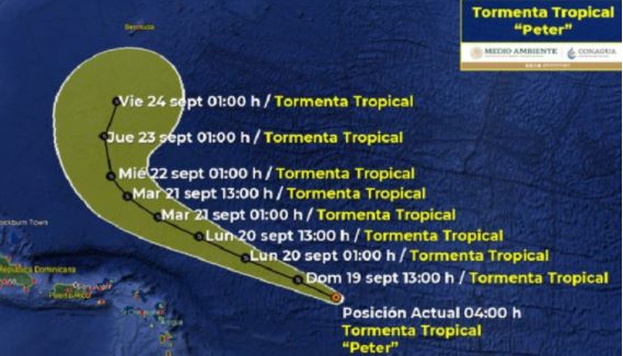 Nueva tormenta, "Peter", cruza el Atlántico: esta será su trayectoria