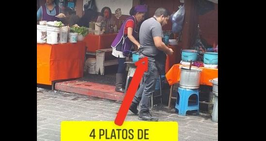 Exhiben puesto de Michoacán que vende enchiladas de hasta en $1,000