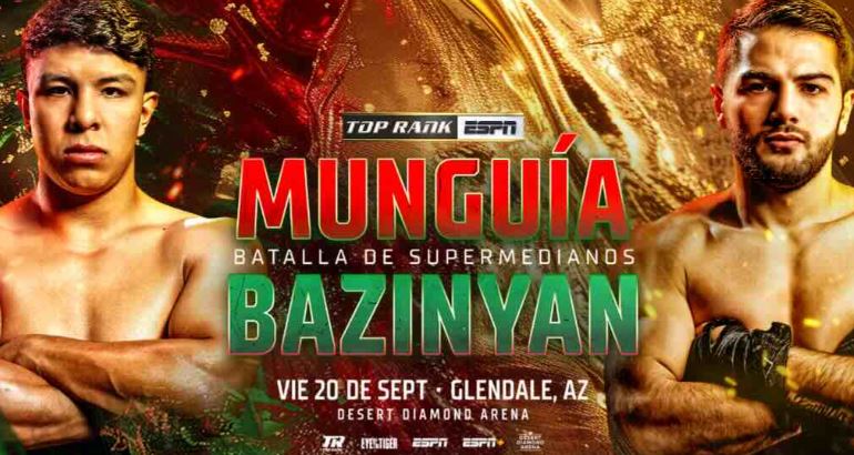 Jaime Munguía se enfrentará al invicto contendiente Erik Bazinyan