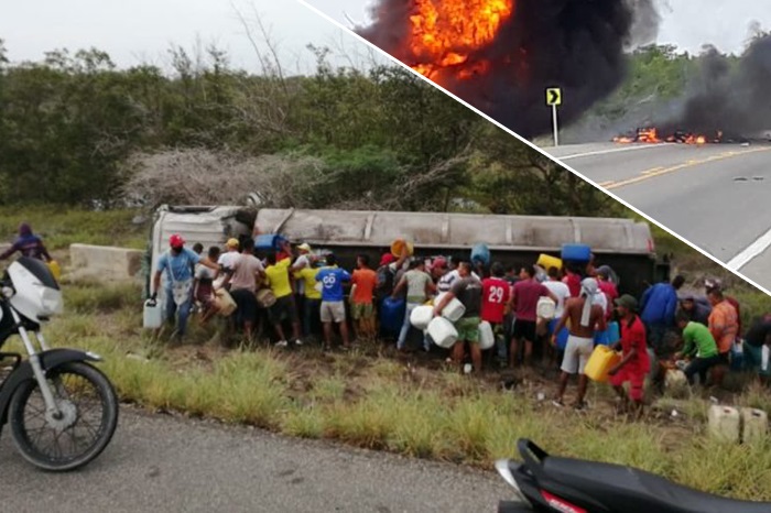 Colombia: Explota pipa mientras rapiñaban combustible; hay 7 muertos