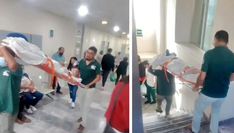 Un hospital del IMSS de 4 pisos ¡pero sin elevador!