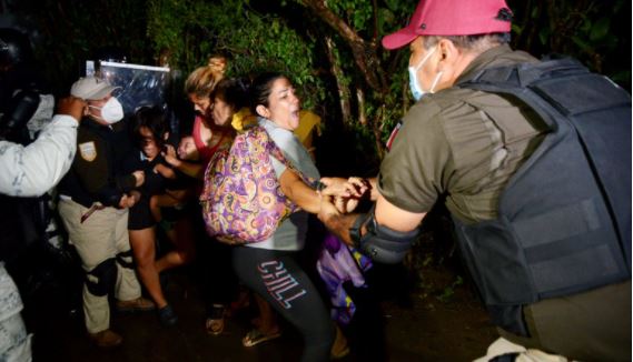 Cuarta caravana migrante se dispersó tras operativo de la Guardia Nacional e INM